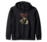 Wolfering Heights Gothic Wolf Howling Parody Zip Hoodie