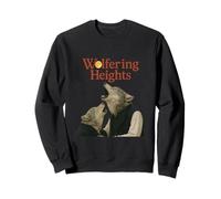Wolfering Heights Gothic Wolf Moonlit Parody Sweatshirt