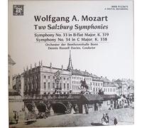 Wolfgang A. Mozart:Two Salzberg Symphonies - No. 33 in B-flat Major, K. 319. No. 34 in C Major, K. 338.