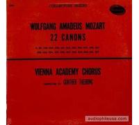 Wolfgang Amadeus Mozart: 22 Canons, Vienna Academy Chorus Conducted By Gunther Theuring (Rare)
