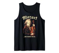 Wolfgang Amadeus Mozart Album Logo, Classical Music Composer Tank Top