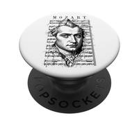Wolfgang Amadeus Mozart Classical Sheet Music Notes Vintage PopSockets Adhesive PopGrip