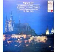 Wolfgang Amadeus Mozart, English Chamber Orchestra, Sir Colin Davis - Symphony No 36 In C 'Linz', Symphony No 38 In D 'Prague'-LP