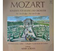 Wolfgang Amadeus Mozart, Franco Gulli, Collegium Academicum De Genève, Armin Jordan - Konzerte Fur Violine Und Orchester Nr 2 In D-dur - Nr 4 In D-dur-LP