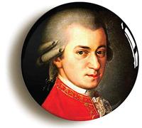 Wolfgang Amadeus Mozart Fridge Magnet (Circular 2inch / 50mm Diameter)