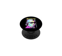 Wolfgang Amadeus Mozart Funny Composer Retro Pop Art Music PopSockets Adhesive PopGrip