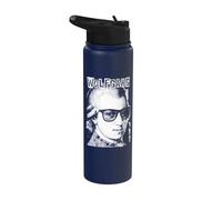 Wolfgang Amadeus Mozart Funny Composer Retro Pop Art Music Stainless Steel Insulated Water Bottle