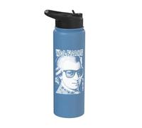 Wolfgang Amadeus Mozart Funny Composer Retro Pop Art Music Stainless Steel Insulated Water Bottle