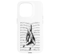 Wolfgang Amadeus Mozart Funny Composer Sheet Music Musician Case for iPhone 15 Pro