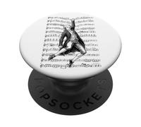 Wolfgang Amadeus Mozart Funny Composer Sheet Music Musician PopSockets Adhesive PopGrip
