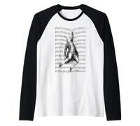 Wolfgang Amadeus Mozart Funny Composer Sheet Music Musician Raglan Baseball Tee