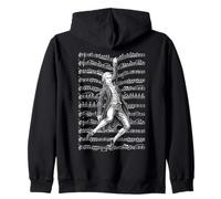 Wolfgang Amadeus Mozart Funny Composer Sheet Music Musician Zip Hoodie