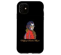Wolfgang Amadeus Mozart Hand Drawn Portrait Vintage Case for iPhone 11