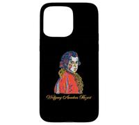 Wolfgang Amadeus Mozart Hand Drawn Portrait Vintage Case for iPhone 15 Pro Max
