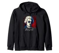 Wolfgang Amadeus Mozart Portrait Musician Composer Zip Hoodie