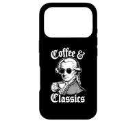 Wolfgang Amadeus Mozart Quote Coffee & Classical Music Lover Case for iPhone 17 Pro