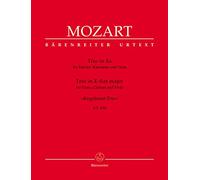 Wolfgang Amadeus Mozart-Trio K498 Kegelstatt Pno, Clar(Vln),Vla-Clarinet,