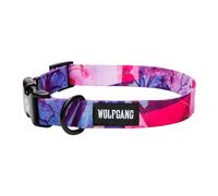 Wolfgang Heavy Duty, Adjustable Dog Collar with Quick Release Nylon Buckle for Walking & Training, Daydream Print, Medium