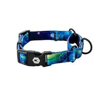 Wolfgang Heavy Duty Martingale Dog Collar with Quick Release Nylon Buckle for Walking & Training, StarryWolf Print, Small