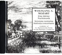 Wolfgang Mozart: Eine kleine Nachtmusik/Serenata notturna/Sinfonia concertante
