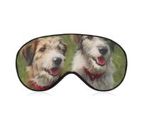 Wolfhound Dogs Blackout Sleep Mask for Side Sleeper Soft Covers for Travel Essentials Nap