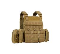 WOLFHUNT Tactical Vest for Men - Airsoft Vest with Molle System, Weighted Vest Premium & Modular Gear for Gaming Enthusiasts