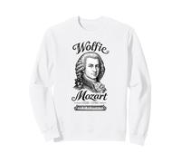 Wolfie Mozart Classical Music Portrait Piano Keyboard Sweatshirt