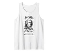 Wolfie Mozart Classical Music Portrait Piano Keyboard Tank Top