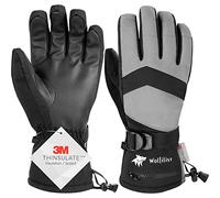 WOLFILIST Ski Gloves Waterproof Windproof - 3M Thinsulate Insulated Warm Snow Gloves, Snowboard Gloves with Zipper Pocket, Touchscreen Winter Gloves for Men Women