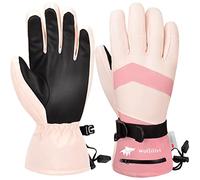WOLFILIST Ski Gloves, Waterproof, Windproof - 3M Thinsulate Insulated Warm Snow Gloves, Snowboard Gloves with Zip Pocket, Touch Screen Winter Gloves for Men and Women