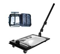 wolfjuvenile Home Care Under Vehicle Inspection Mirror,Square Acrylic Vehicle Security Mirror With Wheels And Led Light,Extendable Inspection Mirror For Car Workshops,Mechanics,Inspectors,Black