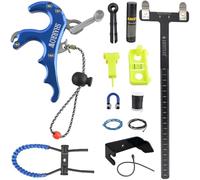 wolfman 1 Set Compound Bow Release Four-finger Aluminum Alloy Manual Jaw Closure for Archery Targeting Shooting Arrows Outdoor Hunting Practice Tool (Advanced Set)