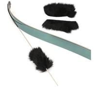 wolfman 1Pair Heavy-Duty Archery String Stabilizer - Rabbit Hair Silencer Damper for Recurve Bow Hunting