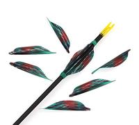 wolfman 50pcs Archery Spin Vanes 1.75 inch Spiral Feather Right Wing Plactic Arrow Feather DIY Arrow Archery Shooting Hunting Arrow Accessories (COTO-2)
