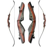 Wolfman 62 Inch Wooden Takedown Recurve Bow Kit 20-50lbs Right Hand, Archery Bow and Arrow Set for Adults Hunting and Target Practice (Only bow, 20lbs)