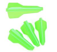 wolfman 6pcs TPU Arrow Vanes Archery One-piece Fletching for OD 4.2/6.0/7.6mm Shaft DIY Fletches Targeting Shooting Hunting Accessories (fluorescent green, 7.6mm)