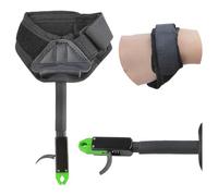 wolfman Aluminum Alloy Wrist Strap Archery Release 360° Rotatable for Compound Bow for Adults and Beginners (Green)