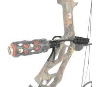 wolfman Archery Bow Wrist Sling - with Bow Stabilizer Quick Disconnect Bow Wrist Strap, Support Bow Stabilizer & V Bar Bow Stabilizer for Compound Recurve Bow Competitive Hunting (Black)