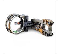 wolfman Archery Compound Bow Sight 3 Pin 0.029" Fiber Optics Micro Adjustment Bow Sight Hunting Sight for Archery Accessories Left Hand Right Hand (Forest Camouflage)