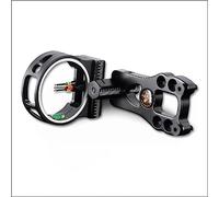 wolfman Archery Compound Bow Sight 3 Pin 0.029" Fiber Optics Micro Adjustment Bow Sight Hunting Sight for Archery Accessories Left Hand Right Hand (Black)