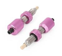 wolfman Archery Cushion Plunger for Recurve Bow - Screw On Metal Arrow Rest Pressure Button with Click Action (Purple)