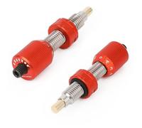 wolfman Archery Cushion Plunger for Recurve Bow - Screw On Metal Arrow Rest Pressure Button with Click Action (orange)