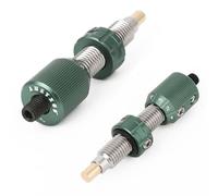 wolfman Archery Cushion Plunger for Recurve Bow - Screw On Metal Arrow Rest Pressure Button with Click Action (green)