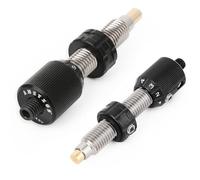 wolfman Archery Cushion Plunger for Recurve Bow - Screw On Metal Arrow Rest Pressure Button with Click Action (black)