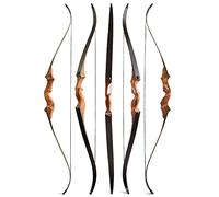 Wolfman Archery Recurve Bow Set 20lb Split Bow Detachable Left/Right Handed for Adults and Beginners for Range Training and Outdoor Hunting (Orange, only bow, Left Hand)