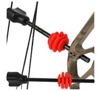 wolfman Archery Stabilizer String Stop Kit - High-Density Rubber Construction with Stop Ball, Absorbs Bowstring Vibration to Prolong Equipment Life (Red)