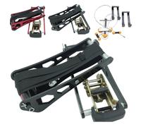 wolfman Bow Press Lightweight Metal Archery Tool for Compound Bow Adjustment Beginners & Hobbyists for Home Outdoor Use (Black)