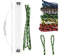 wolfman Flemish Twist Archery Recurve Bowstring 40-67 Inches 16 Strand Dyneema Replacement Bow String for Traditional Bow Recurve Bow Hunting Bow Long Bow(Type 7, 46 Inch)