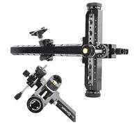 Wolfman T-Shape Recurve Bow Sight - Adjustable Single Fiber Optical Pin for Right Handed Hunting & Practice Range