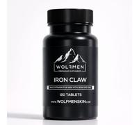 WOLFMEN Iron Claw | Men’s Multivitamin with Iron, Zinc, Vitamin D, Vitamin C, B-Complex, Magnesium & Selenium | Energy, Immune & Testosterone Support | 120 Tablets, 2 Month Supply | UK Made